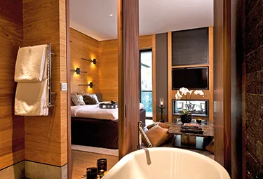 The Chedi Andermatt Deluxe Zimmer mit Bad The Chedi Andermatt Deluxe Zimmer mit Bad