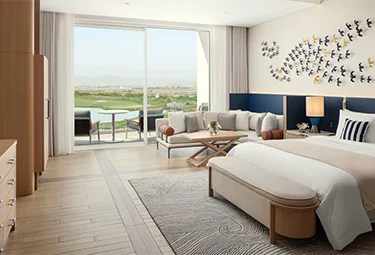StRegis-AlMouj-deluxe-king-golf-view St. Regis Al Mouj Deluxe Zimmer